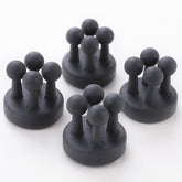 Kuber Industries Sticky Hooks For Wall|Premium PP Build|Durable|Unique Design|Self Adhesive Hook For Easy Installation|Multi-Purpose Wall Hooks For Bathroom, Kitchen, Bedroom|Pack of 4|77006(B)|Black